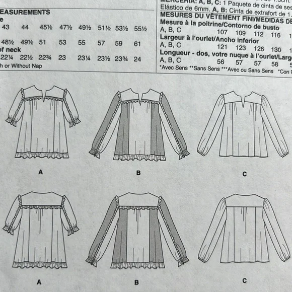McCall Sewing Pattern - Top M8026 - Picture 5 of 8
